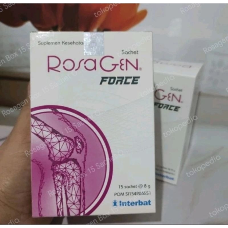 ROSAGEN FORCE 15 SACHET ORIGINAL ROSAGEN FORCE OBAT NYERI SENDI DAN TULANG