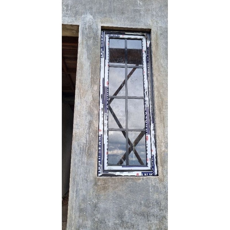 kusen jendela single Alumunium ornamen clasic