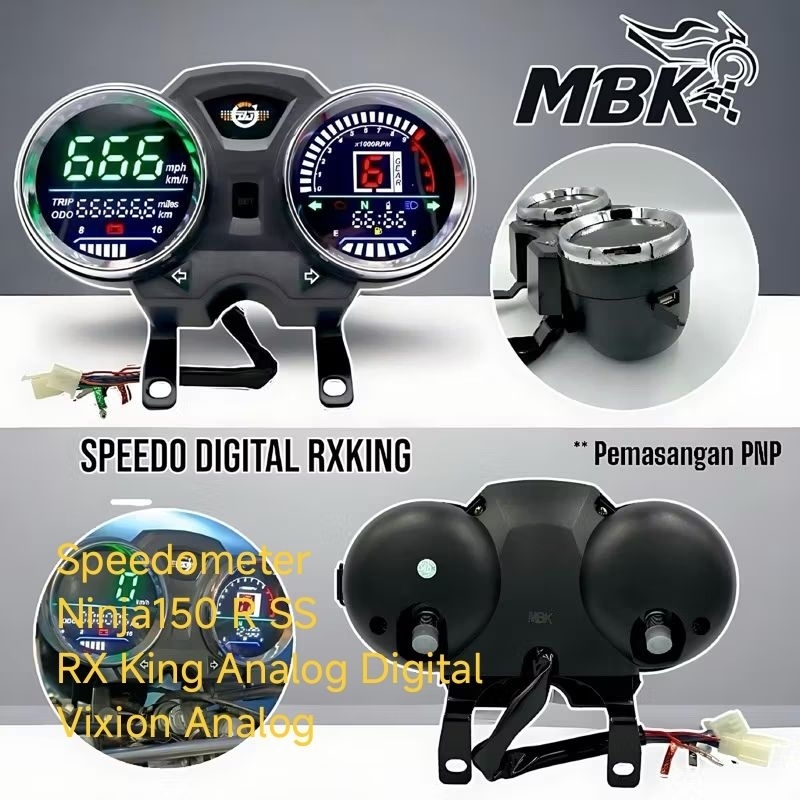 Speedometer Ninja 150 SS Ninja R RX King New Analog dan Digital Kilometer Assy Ninja SS R RX King Ne