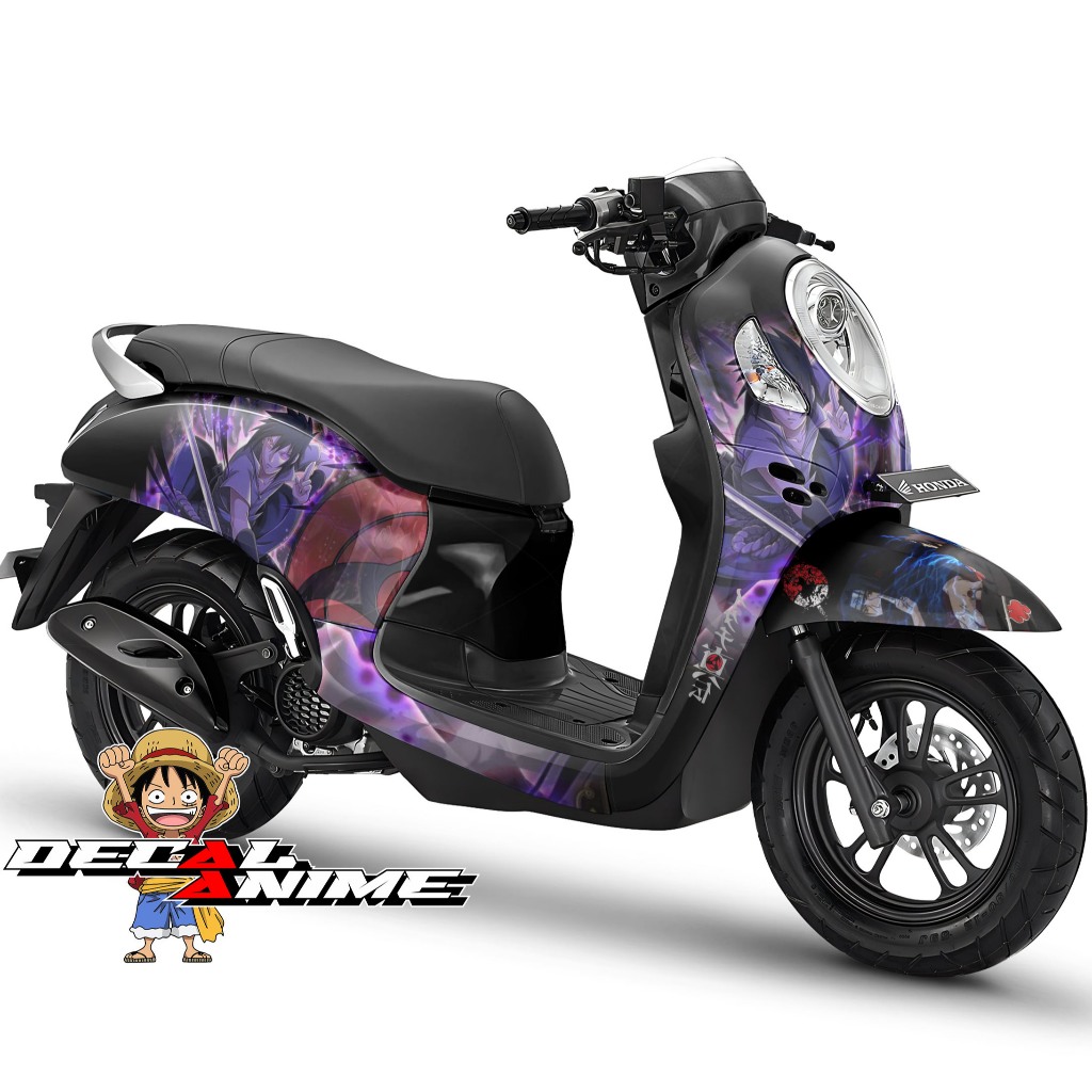 Decal Stiker Scoopy Full Body Scoopy FI Sporty Stylish Fashion Prestige New 2025 - Naruto Ungu