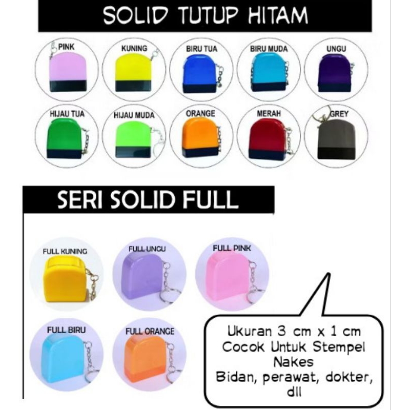 Stempel NAKES, stempel ganci, Stempel Kecil, Stempel Nama