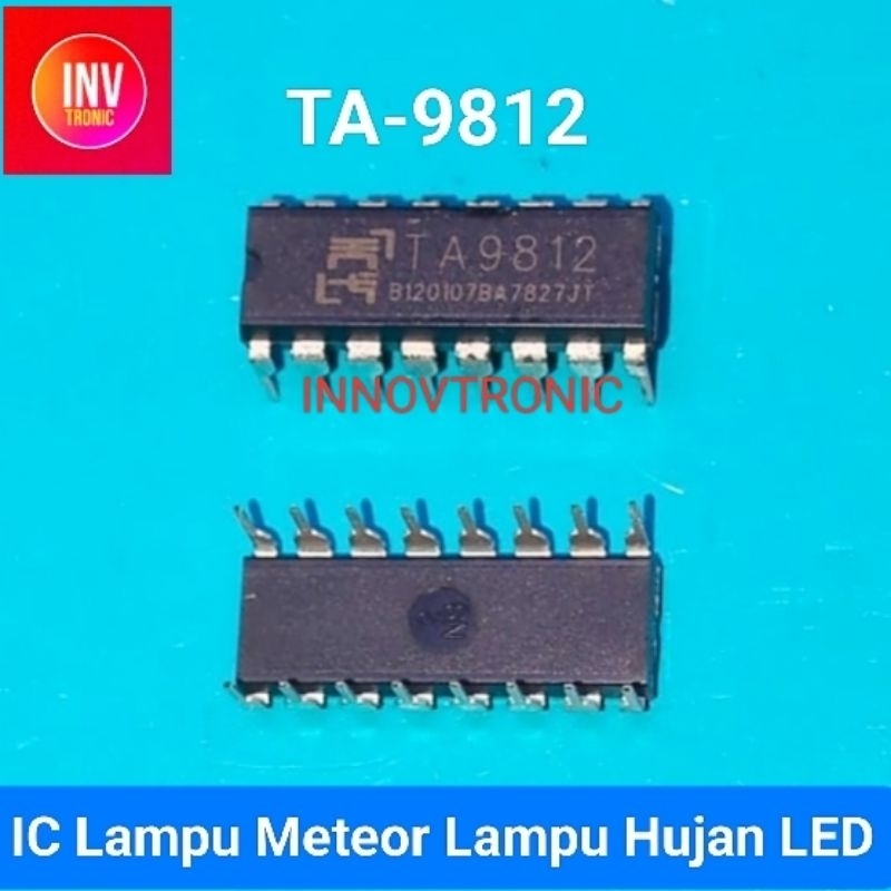 IC TA9812 TA 9812 DIP16 Untuk Lampu Meteor Lampu Hujan Lampu Tetesan Air LED