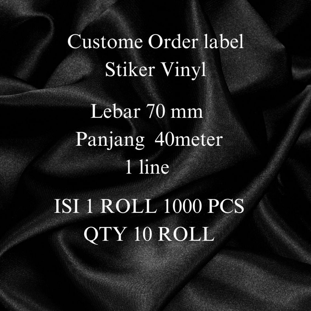 

LABEL STIKER VINYL 70X40 MM LABEL BARCODE 7X4 CM ISI 1000 PCS