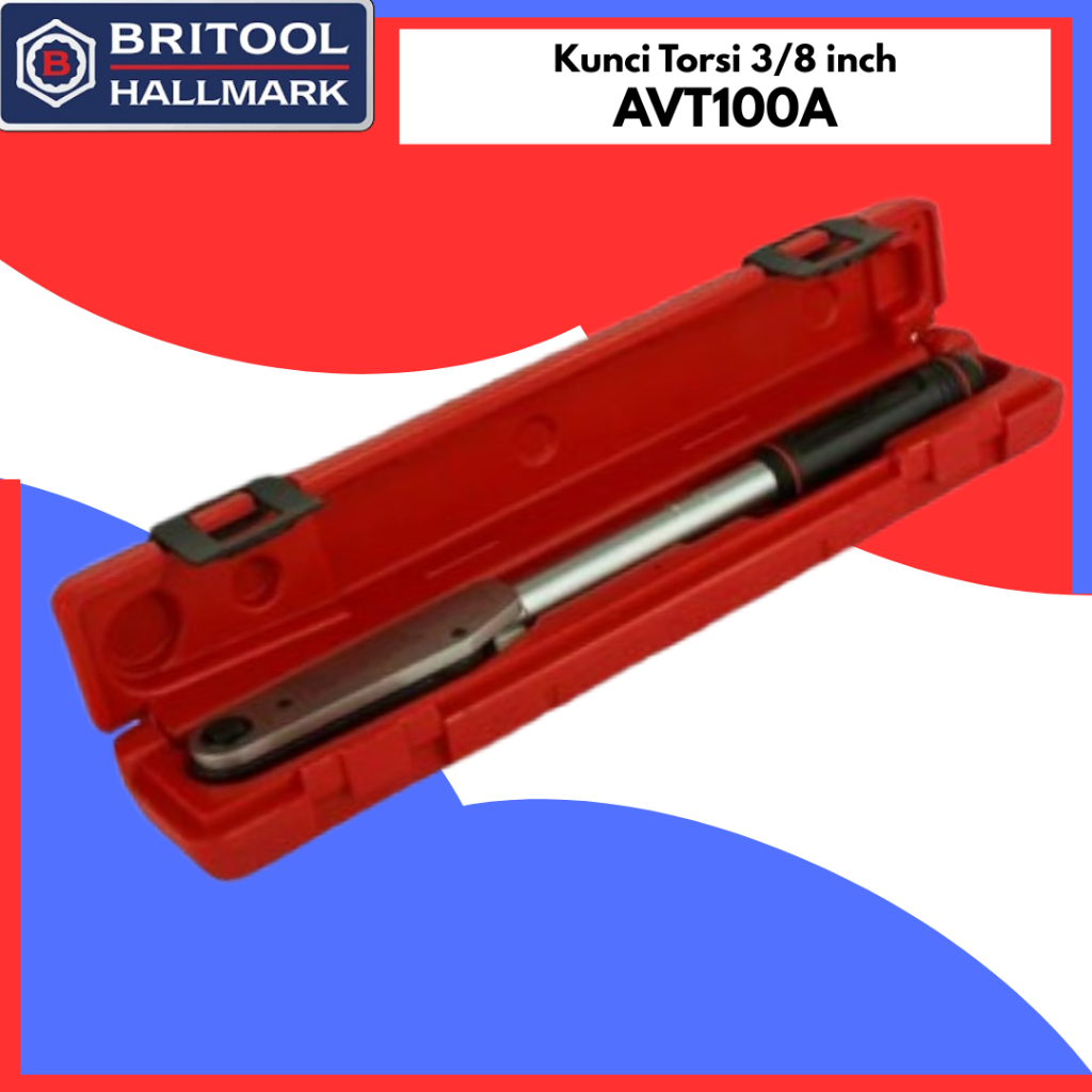 Kunci torsi 3/8inch BRITOOL AVT100A kunci torque wrench AVT100 Kunci Momen