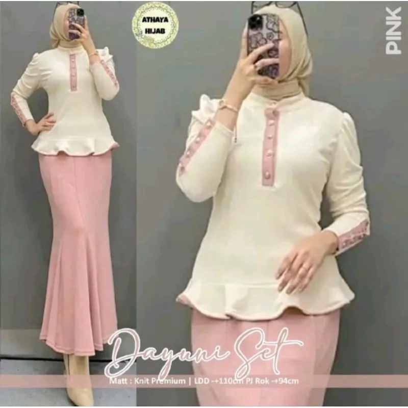DAYUNI SET ROK KNIT RAJUT IMPORT DUYUNG MERMAID