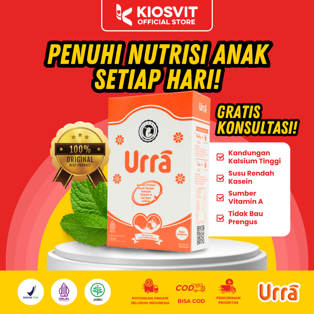 

Urra - Susu Kambing Saanen Penuhi Nutrisi Anak Setiap Hari 200gr