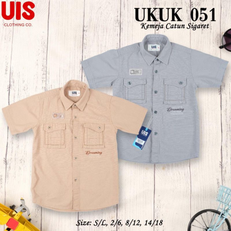 kemeja anak laki-laki UIS/ Hem anak laki laki keren/ kemeja anak laki -laki premium