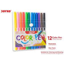 

(SET) PULPEN PENA WARNA / COLOR PEN 12 WARNA - JOYKO CLP-60-12