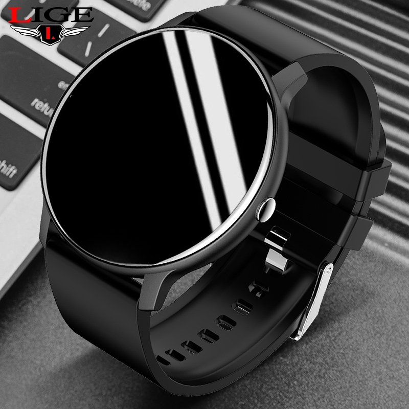JXRZ Lige Smartwatch Jam Tangan Pria Wanita Sport Tracker Jam Olahraga Deteksi Tekanan