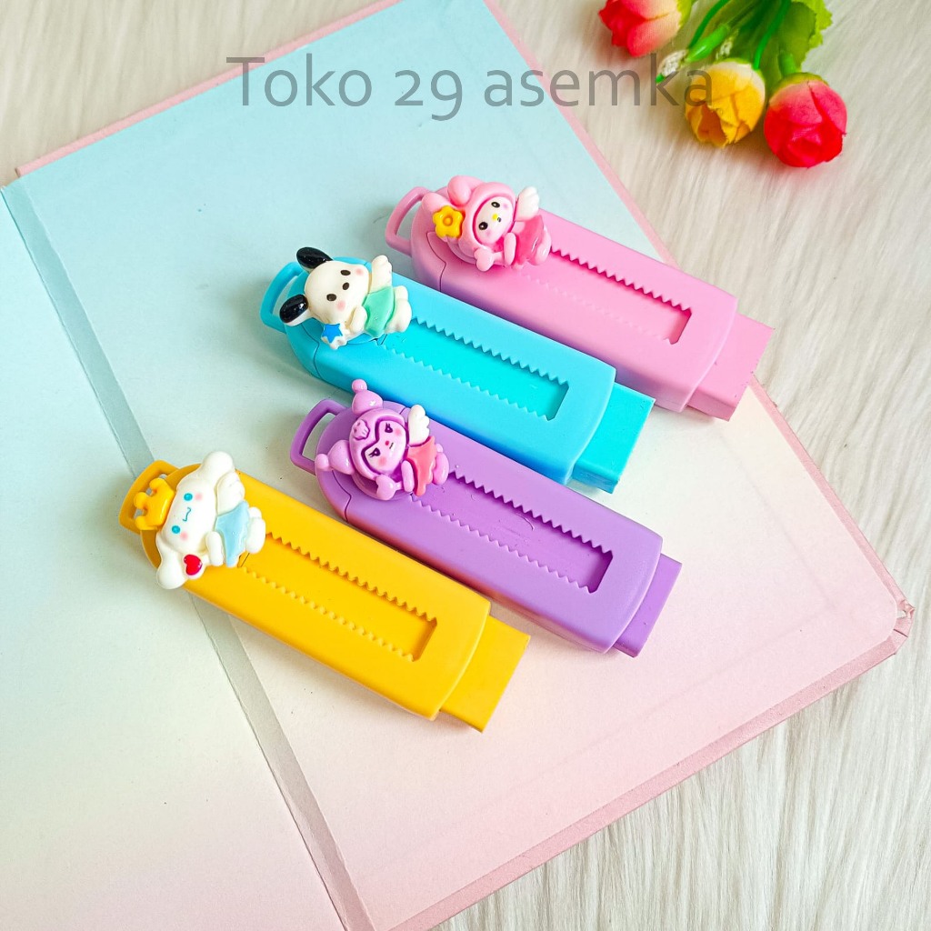 

PENGHAPUS BENTUK CUTTER SANRIO SETIP STIP ERASER LUCU UNIK FANCY KARAKTER ALAT TULIS SEKOLAH