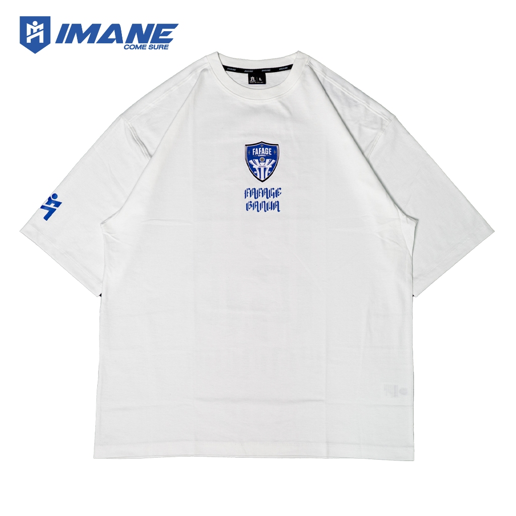 IMANE T-Shirt Oversize Fafage Banua 2025 - White