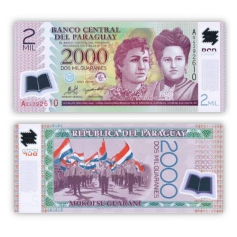 PARAGUAY 2000 POLYMER UANG ASING