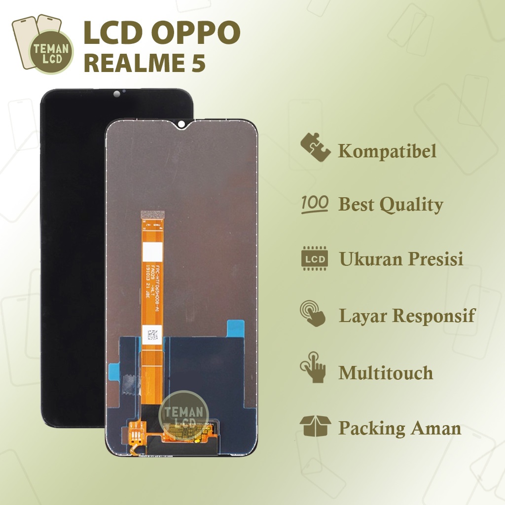 LCD Realme 5 / Oppo A9 / Oppo A5 / Oppo A31 2020 - Original 100% Fullset Touchscreen