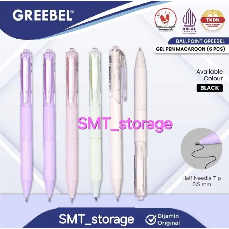 

Pulpen GEL GREEBEL "MACAROON" GP-512
