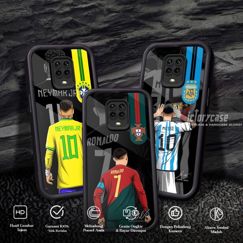 Case Premium Compatible For REDMI NOTE 9 PRO NOTE 9S Motif [ P BOLA ] Casing Softcase Glossy Anti Ja
