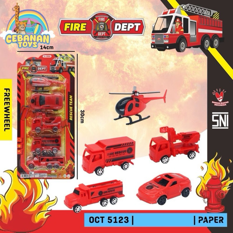 Mainan Pemadam kebakaran || Mobil Pemadam Kebakaran || Pemadam set Mobil || Helikopter pemadam || tr