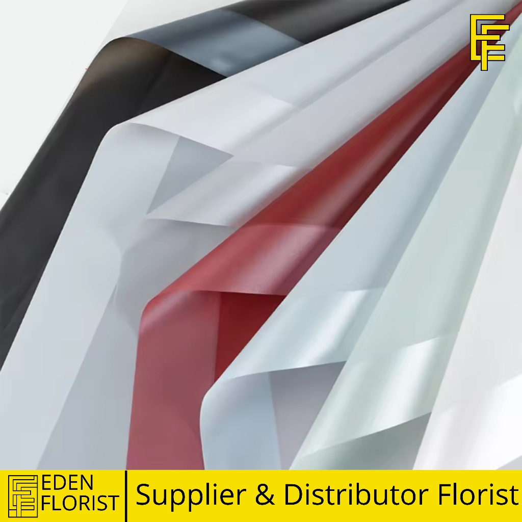 

EdenFlorist Cellophane Flower Wrapping Big Line Color Kertas Buket Bunga Waterproof Ecer KB27