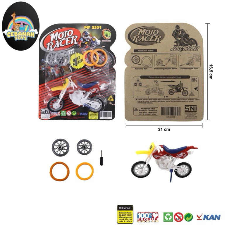 Mainan Motor Cross || Motor Kros mainan || Mainan Motor Traill || Motor kross bongkar pasang || Moto