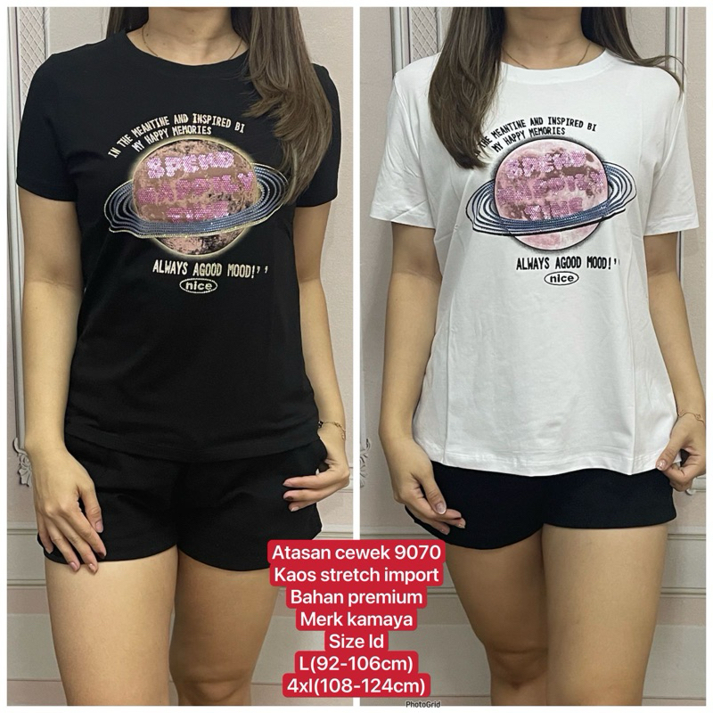 Kaos Kamaya , OllyBeauty ,Kameni ,shangpinxiu , Liangdian Ruyunga # Bahan Kaos Stretch #Super Premiu