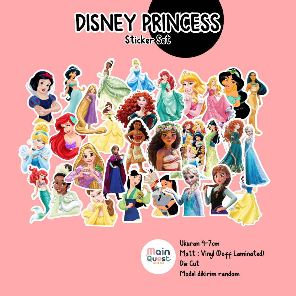 

Sticker Disney Princess | Sticker Aesthetic / Sticker Tumblr / Sticker Laptop / Sticker Anti Air / Sticker Vinyl / Sticker Die Cut / Sticker Kpop / Sticker Cute
