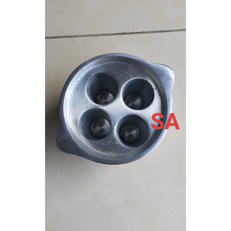 Wajan SOSTEL Cetakan sostel 4 lubang Aluminium cór sosis telur telor sostel