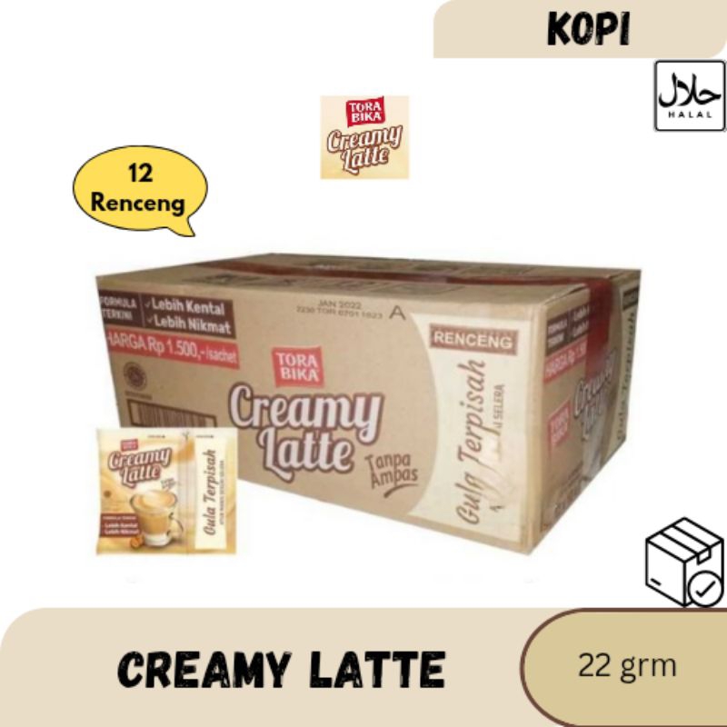 

KOPI TORABIKA CREAMY LATTE KARTON @12RC