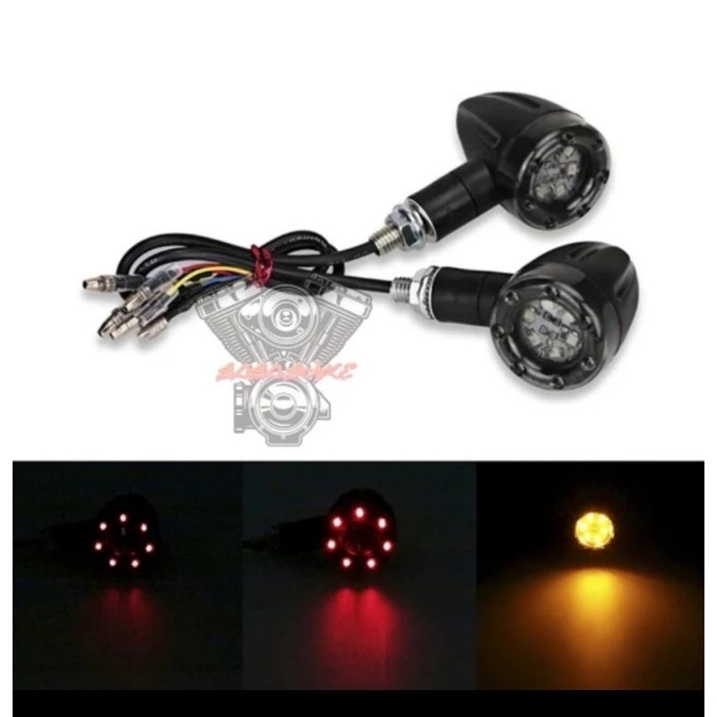sen sein led multifuncional motor custom harley custom sportster cust