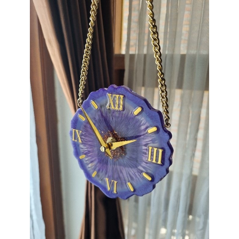 Jam Motif Spiderweb Custom Resin Art 13cm | Jam Resin Art Kado Souvenir Mahar | Resin Art Custom