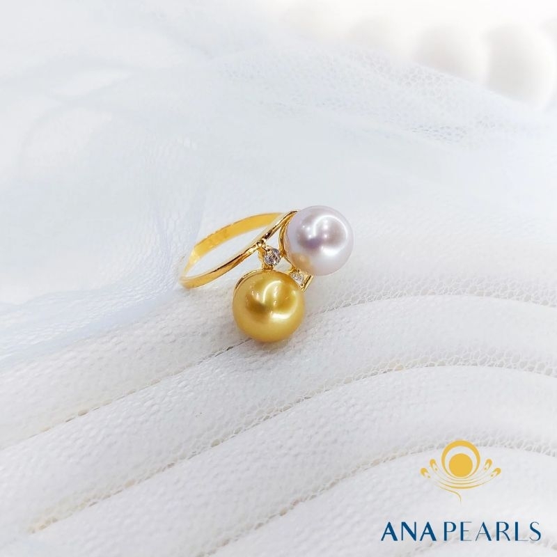 CINCIN EMAS 22K | MUTIARA AIR LAUT ASLI LOMBOK | BSRSERTIFIKAT