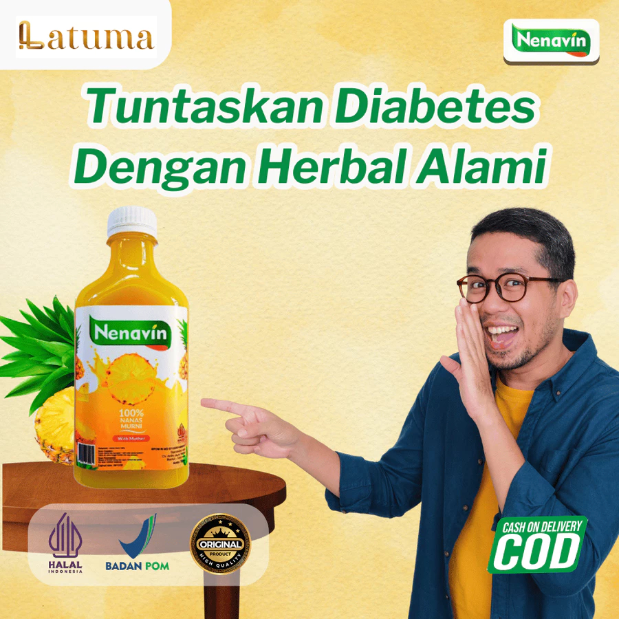 

Nenavin Cuka Nanas untuk Atasi Diabetes - Diskon 15% Pembelian 3 Botol