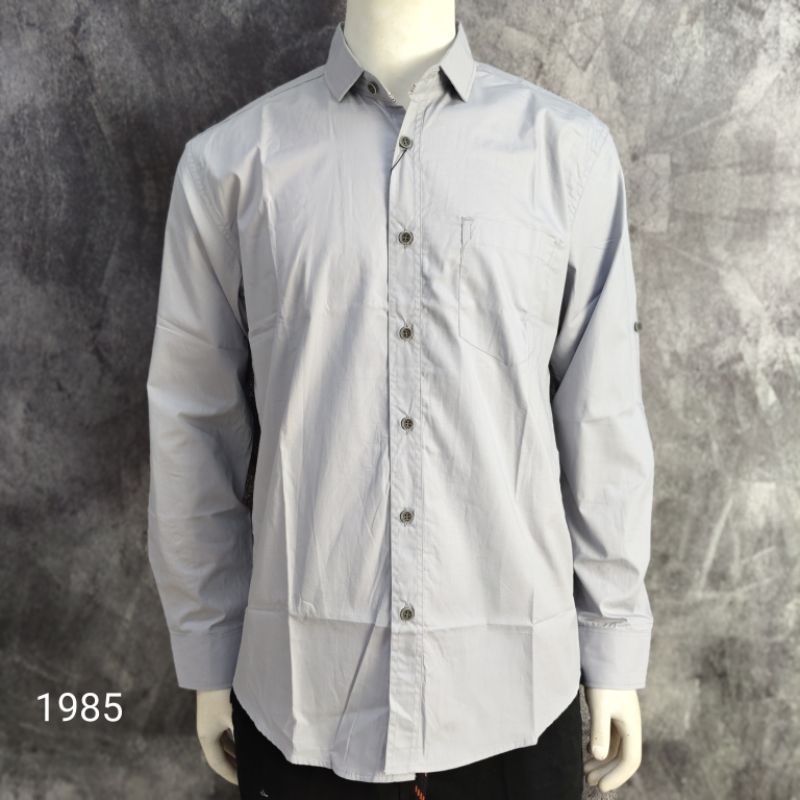 Kemeja Lengan Panjang Polos LUXTON Original