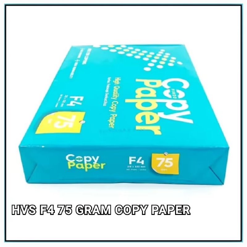 

1 Rim Kertas HVS F4 75 Gram Copy Paper Isi 500 Lembar