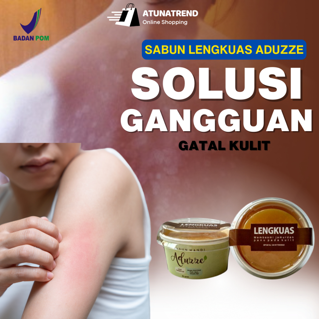 Obat Panu Paling Ampuh 100% - Sabun Lengkuas Penghilang Panu Aduzze Untuk Gatal Kulit Kurap Gatel Se