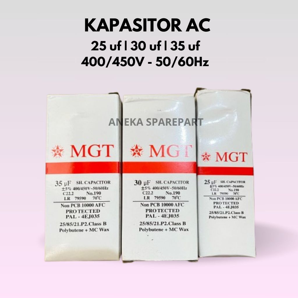 KAPASITOR AC 25uf | 30uf | 35uf 400/450V