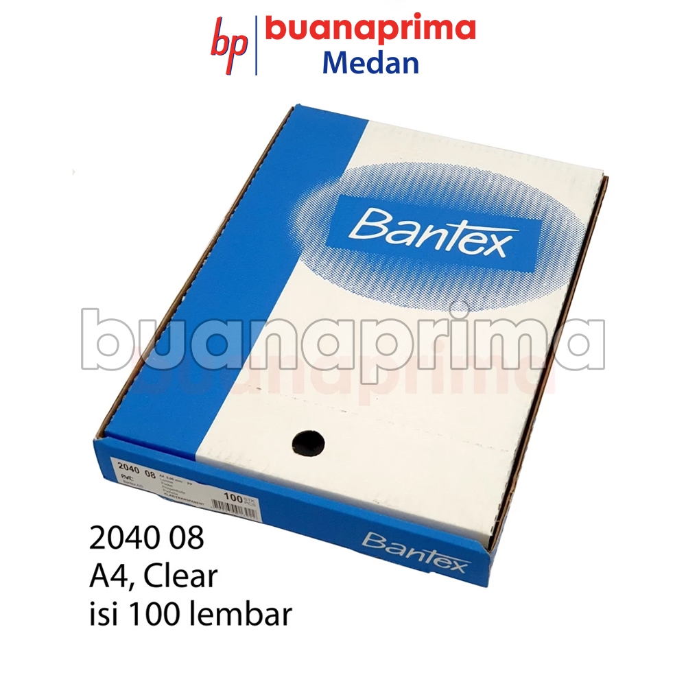 

SHEET PROTECTOR BANTEX A4 2040 Clear isi 100 Lembar Plastik Pelindung Kertas Ordner PP Pockets