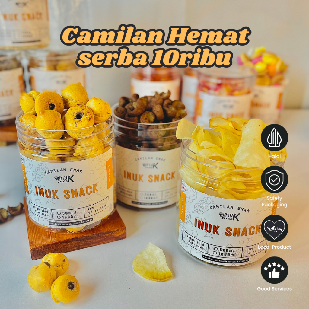 

Camilan Hemat Inuk Snack Pedas Manis Gurih