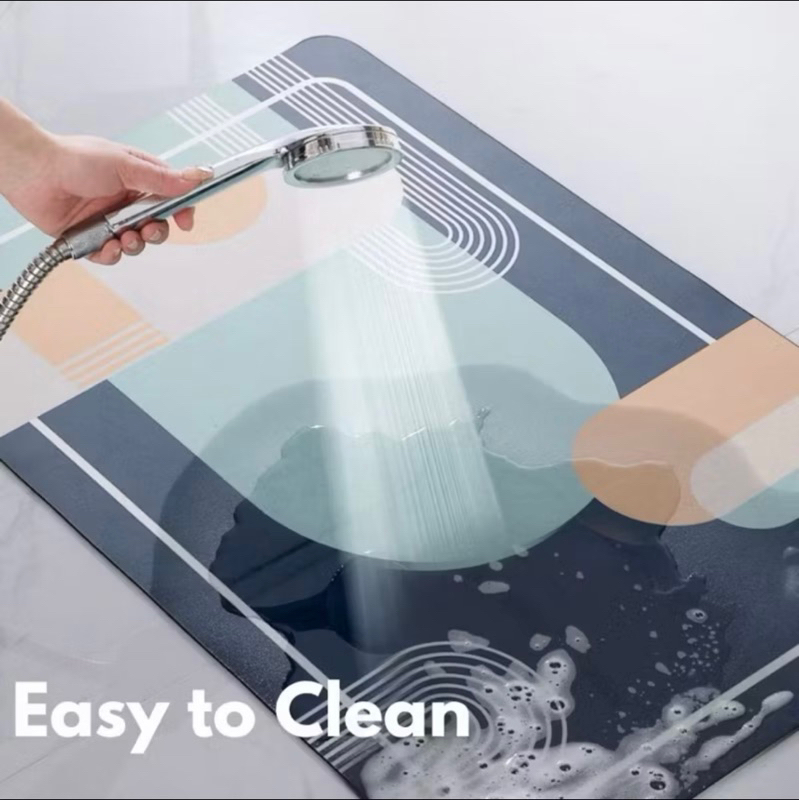 KESET KAKI/ KESET KAMAR MANDI KARET TEBAL ASLI ORIGINAL DEATOMITE Anti Slip/ Keset Kaki Nyerap Air D