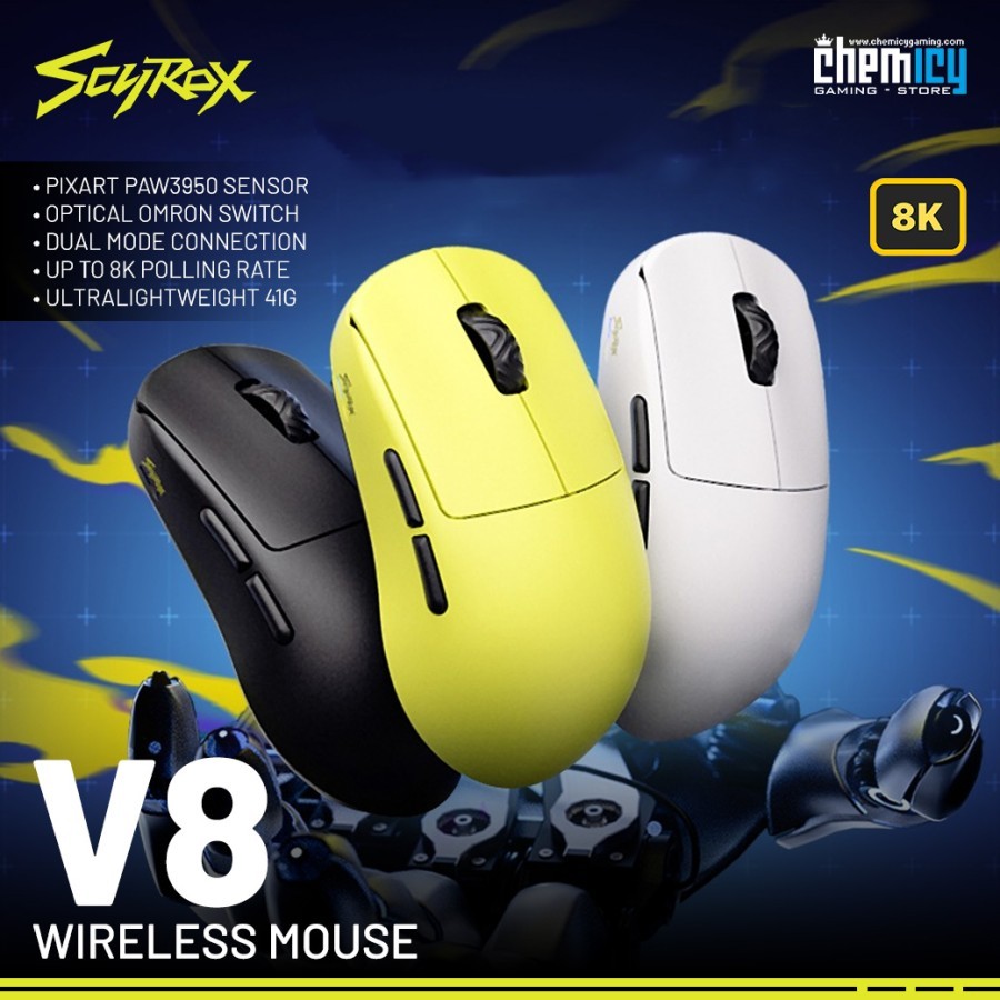 Scyrox V8 / V-8 8K Ultra-lightweight Wireless Gaming Mouse