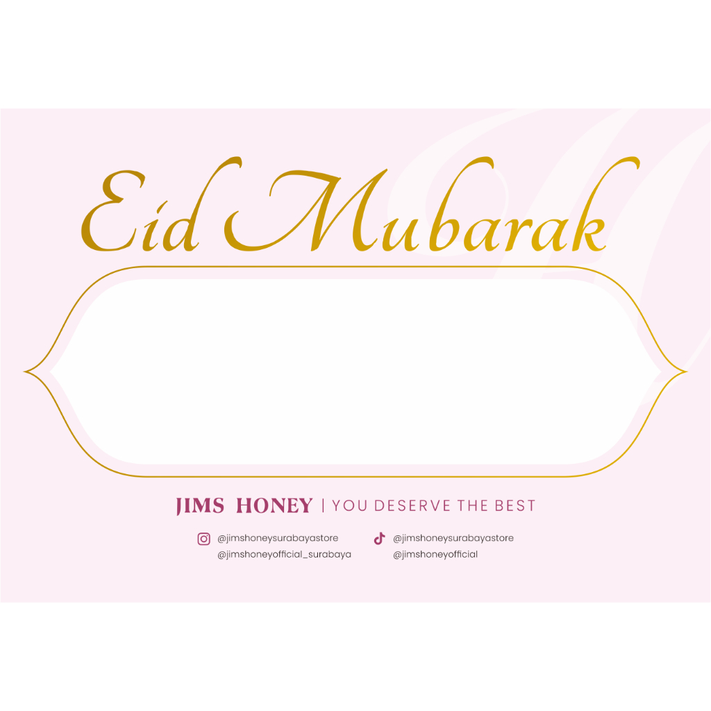 KARTU UCAPAN LEBARAN IDUL FITRI GREETING CARD JIMS HONEY