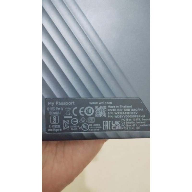 WD MY PASSPORT 2TB SECOND
