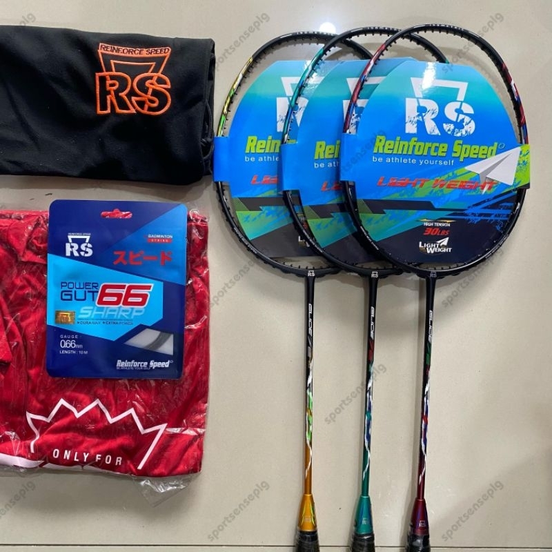 Raket Bulutangkis Badminton RS Reinforce Speed Glide 72 75 Smash Control Original Super Ringan Bonus
