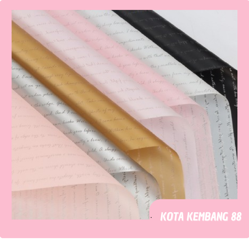 

15 LEMBAR Flower Wrapping Cellophane Paper Kertas Buket Bunga KB118