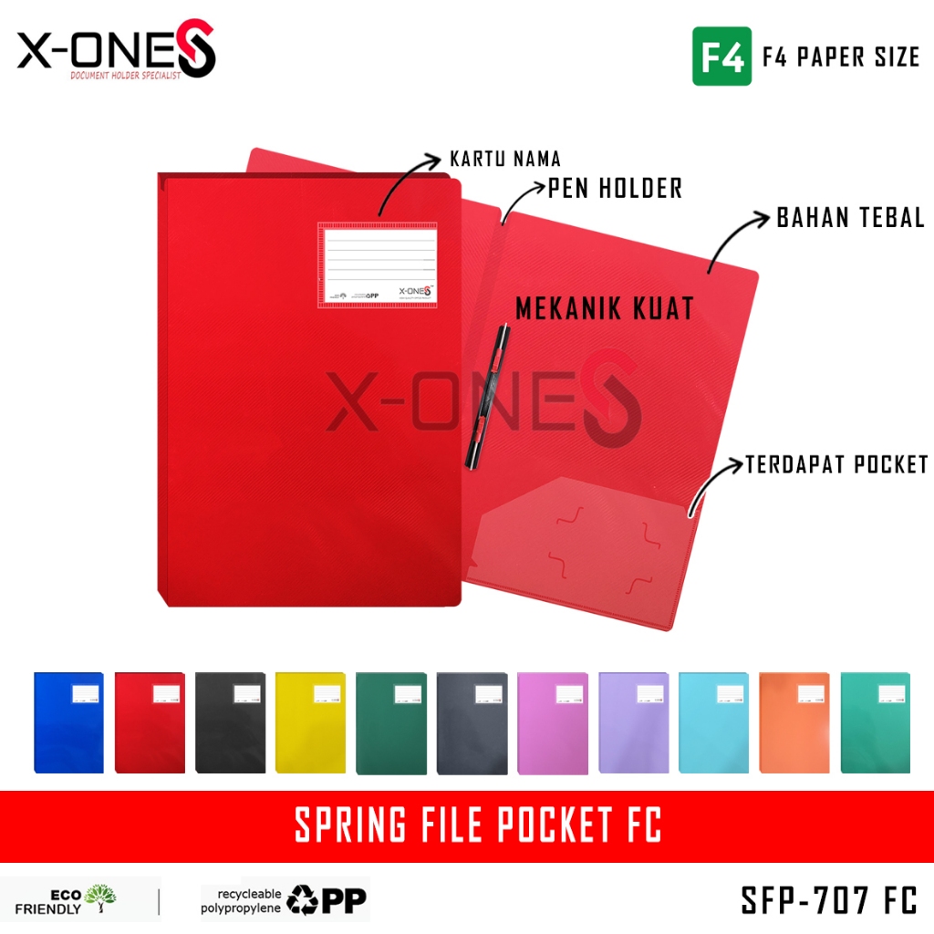 

X-ONE SPRING FILE POCKET FOLIO MAP SNELL KANTONG FC / SFP-707 FC (SATUAN)