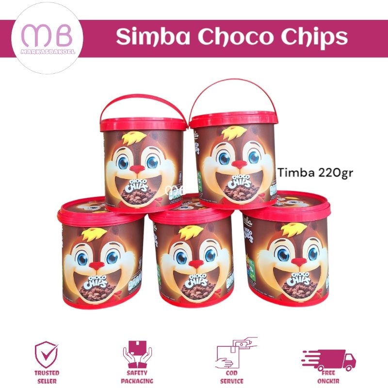 

SIMBA CHOCO CHIPS CEREAL / SEREAL CHOCO CHIPS BERGIZI KEMASAN JAR 220GR