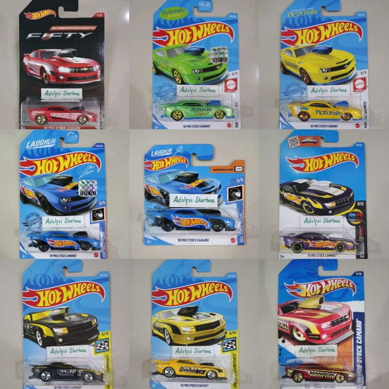 hotwheels hot wheels '10 pro stock camaro factory sealed short card hw race team mattel games speed 