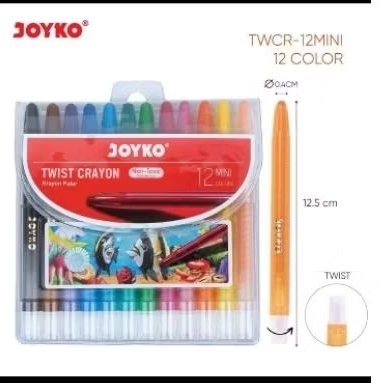 

Krayon Crayon Putar Joyko 12 Warna Non Toxic