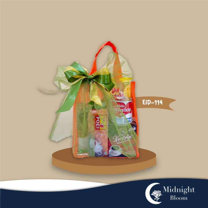 

hampers goody bag cantik teh kopi gula mie edisi idul fitri 2025