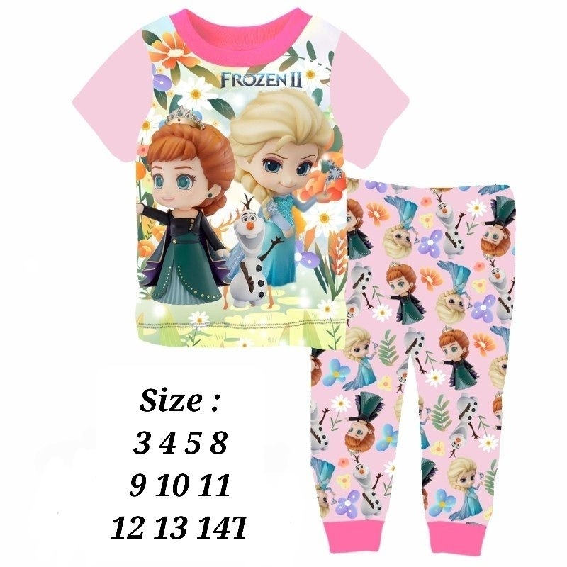 PIYAMA CUDDLE ME FROZEN ELSA BAJU TIDUR ANAK