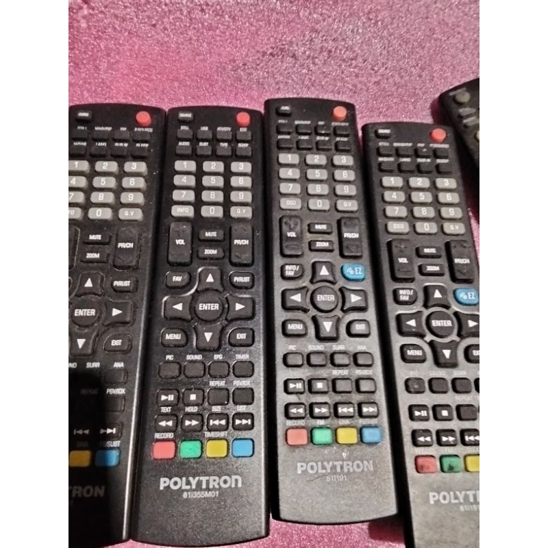remot LED tv Polytron bekas original normal