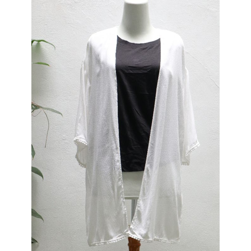 H&M Cardigan Putih Long Outerwear